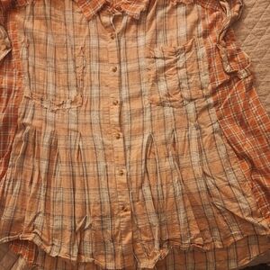 Pol sleeveless baby doll top size Large